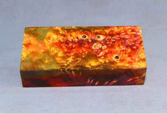 Stabilized Maple Burl Wood Mod Block